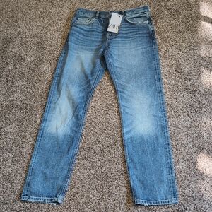 Zara The Selvedge High Rise Slim Jeans Size 6 NEW